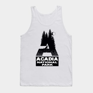 Acadia National Park Maine Wolf Moon Tank Top